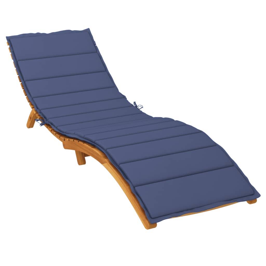 PANGIVO - Coussin de chaise longue tissu oxford bleu marine 200 x 50 x 4 cm - PANGIVO - Image 3