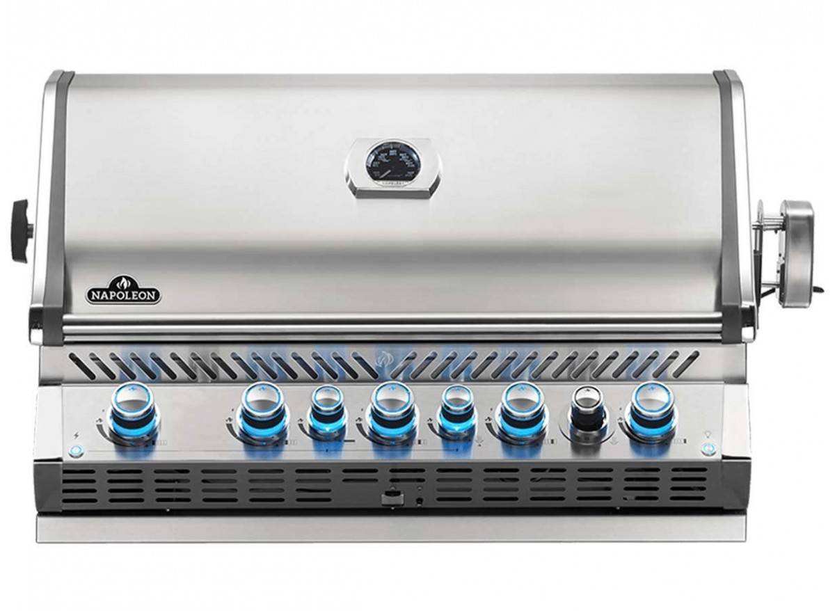 Napoleon - Barbecue gaz encastrable Prestige Pro 665 inox avec rôtissoire - Napoleon - Imagen 2