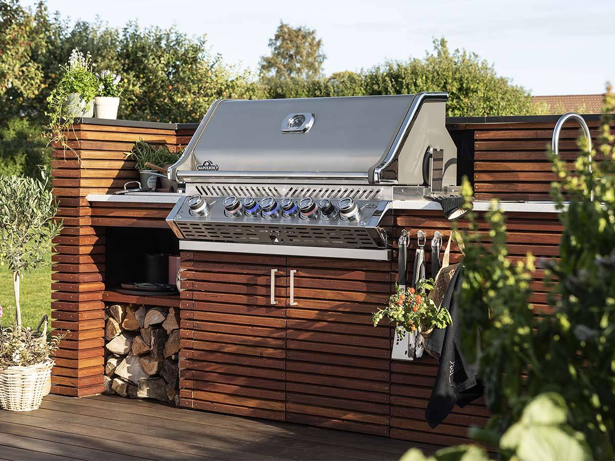 Napoleon - Barbecue gaz encastrable Prestige Pro 665 inox avec rôtissoire - Napoleon - Imagen 3
