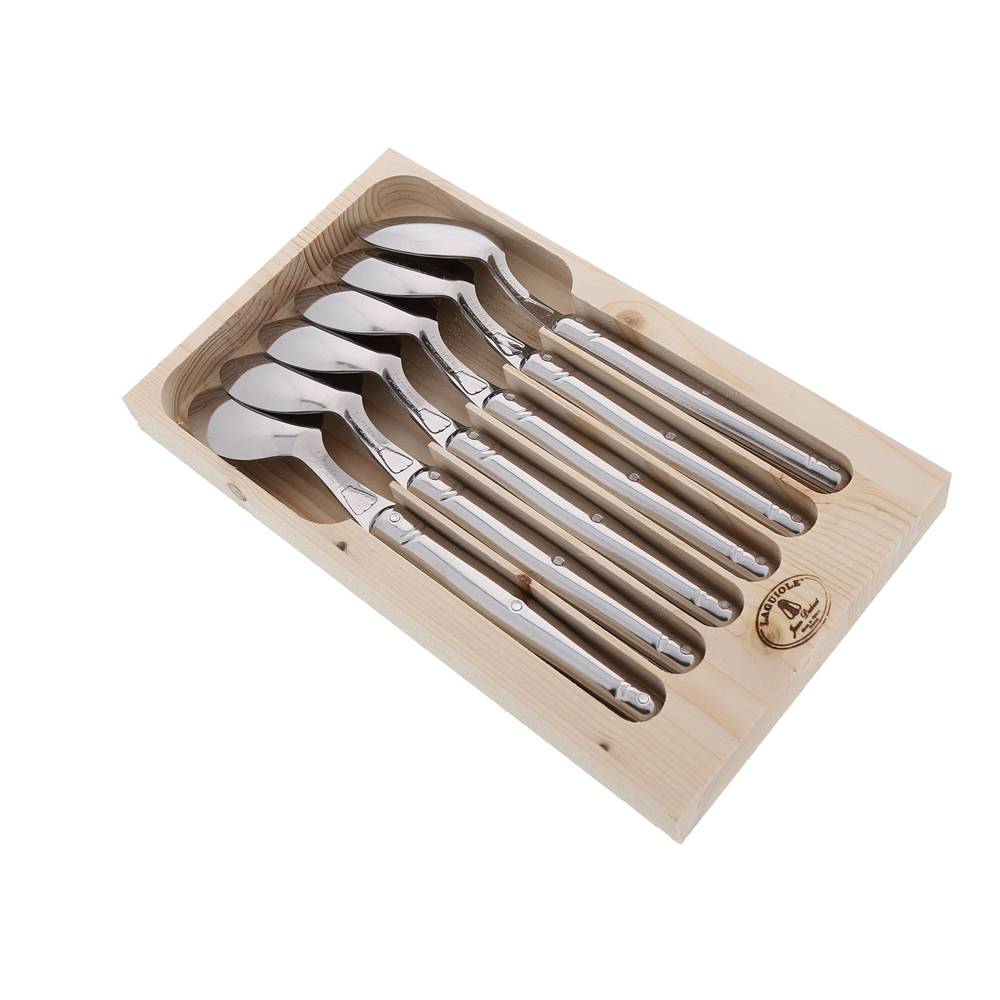 Coffret 6 cuillères de table Laguiole en inox - Imagen 2