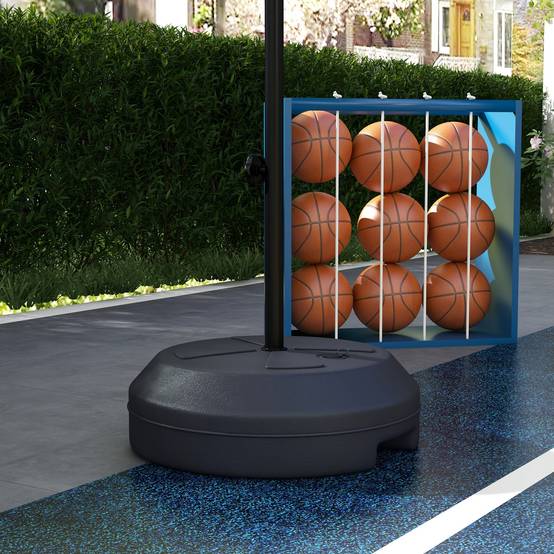 Panier de basket et cible de fléchettes 2-en-1 réglable pour intérieur/extérieur – ComfortXL Outdoor Living - Image 8
