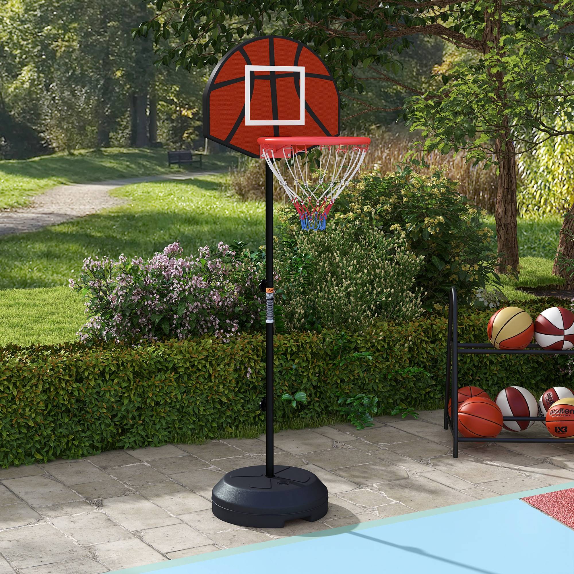 Panier de basket et cible de fléchettes 2-en-1 réglable pour intérieur/extérieur – ComfortXL Outdoor Living - Image 1