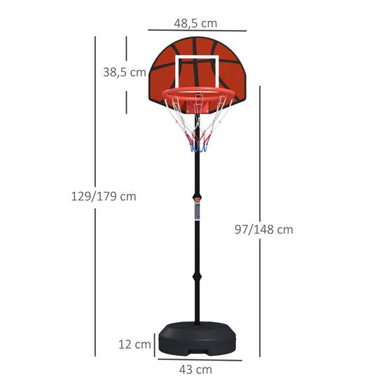 Panier de basket et cible de fléchettes 2-en-1 réglable pour intérieur/extérieur – ComfortXL Outdoor Living - Image 3