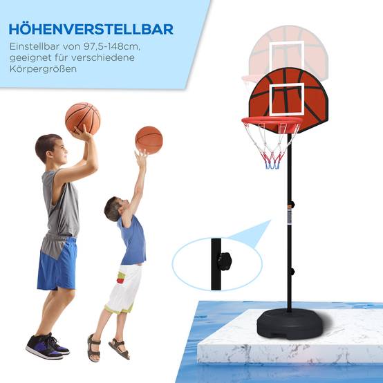 Panier de basket et cible de fléchettes 2-en-1 réglable pour intérieur/extérieur – ComfortXL Outdoor Living - Image 5