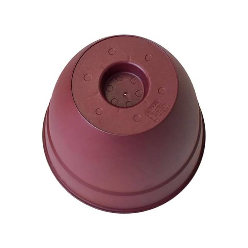 Eda - Pot de fleur rond Osaka Ø 70 x H.61,8 cm Rouge bourgogne - Eda - Imagen 3