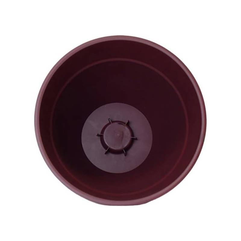 Eda - Pot de fleur rond Osaka Ø 70 x H.61,8 cm Rouge bourgogne - Eda - Imagen 2