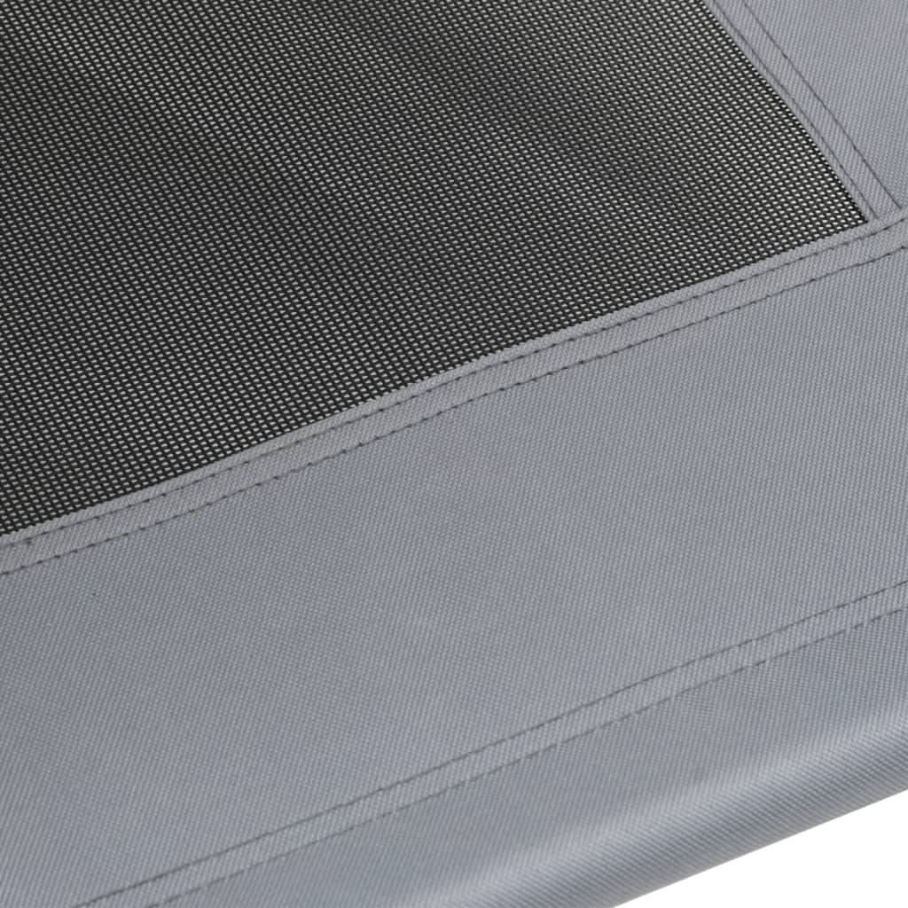 Lit Chien Surélevé avec Auvent Acier pour Jardin et Intérieur Anthracite 92x77cm – ComfortXL Pet Living - Image 7