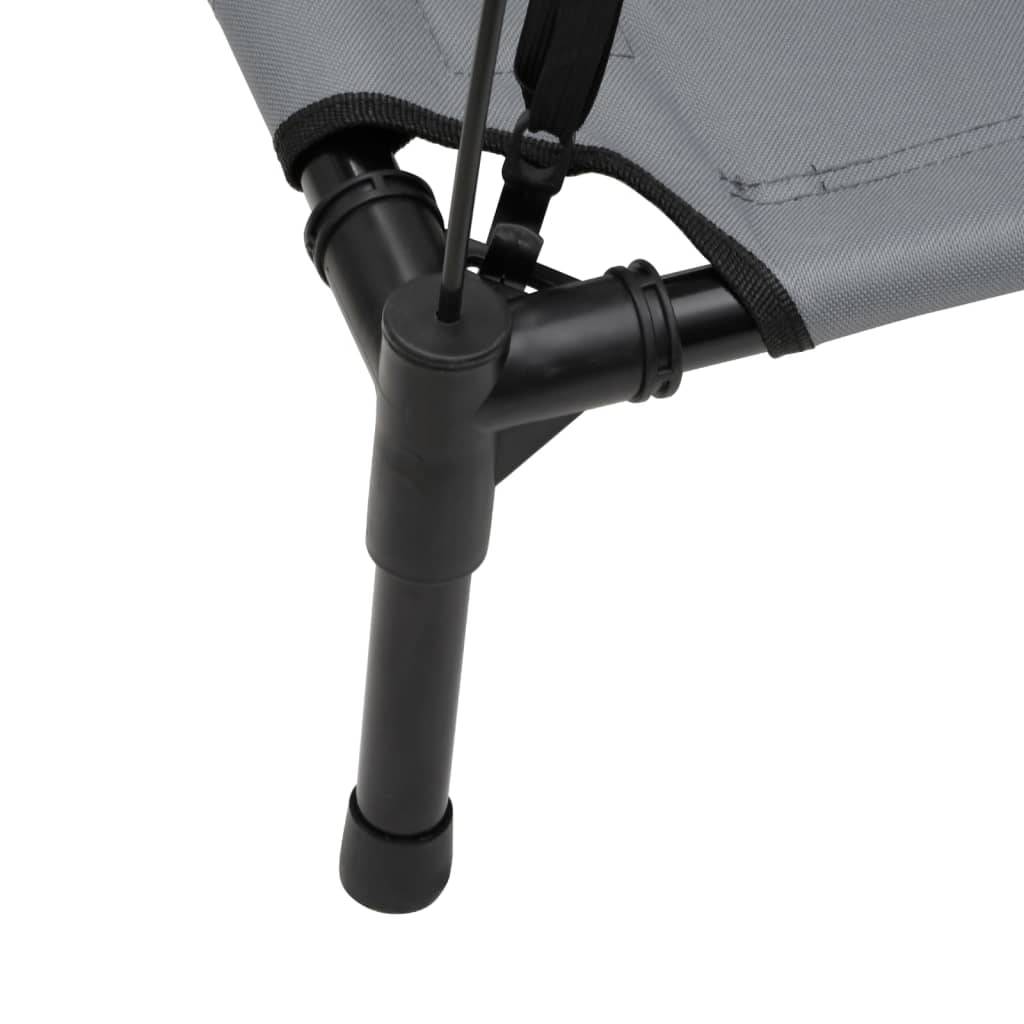 Lit Chien Surélevé avec Auvent Acier pour Jardin et Intérieur Anthracite 92x77cm – ComfortXL Pet Living - Image 8