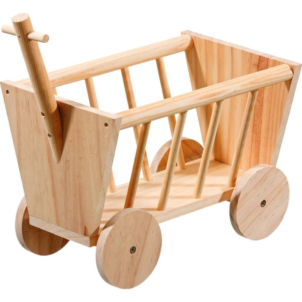 Râtelier chariot en bois 29 cm, pour rongeur - Imagen 1
