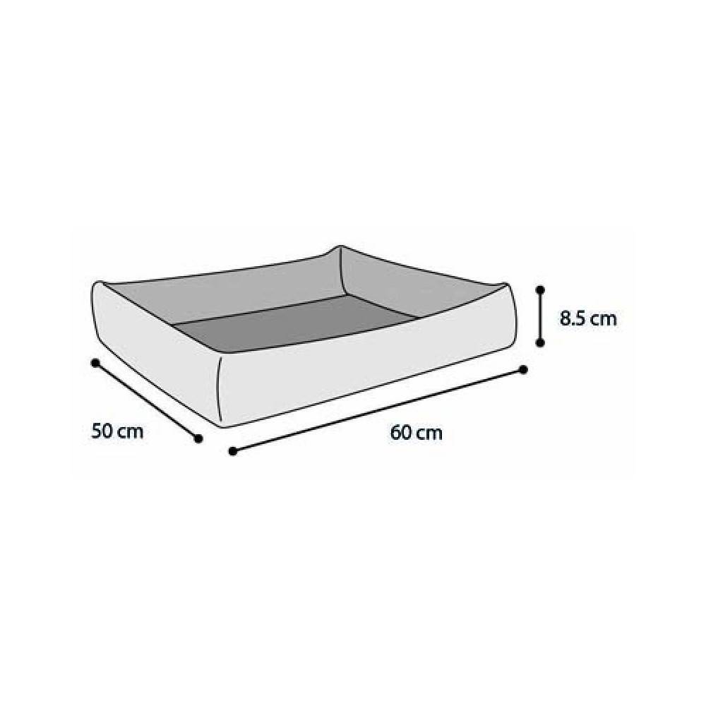 Coussin rafraîchissant FRESK taille M 60 x 50 x 8.5 cm bleu/gris pour chien - Image 3