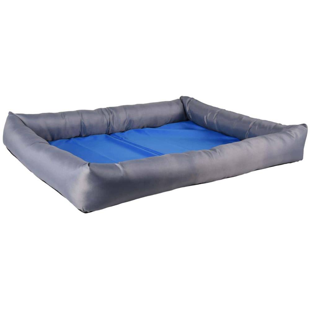 Coussin rafraîchissant FRESK taille M 60 x 50 x 8.5 cm bleu/gris pour chien - Image 6