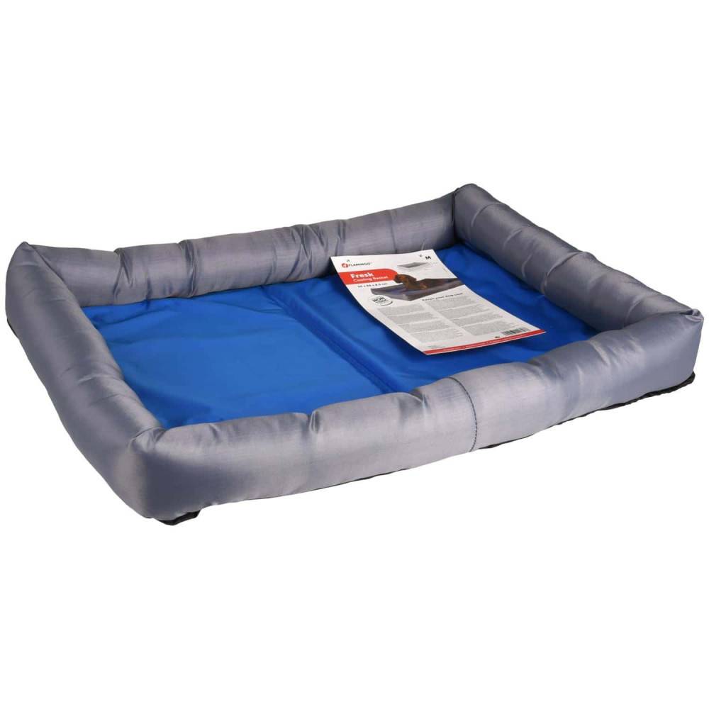 Coussin rafraîchissant FRESK taille M 60 x 50 x 8.5 cm bleu/gris pour chien - Image 5