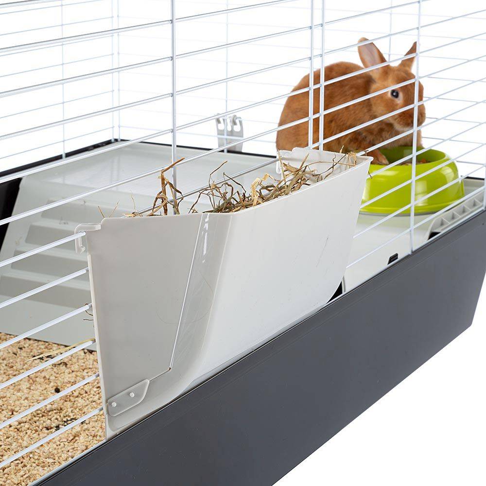 Ferplast - FERPLAST Cage pour Rongeurs CASITA 120 pour Lapins, Cochons d'Inde, Cochons d'Inde, en Métal, Accessoires inclus : Mangeoire, Abreuvoir, Abreuvoir, - Image 2