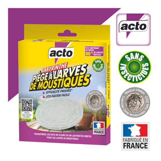 Lot de 5 pièges à larves moustiques Acto - Protection naturelle pour jardins - Image 2