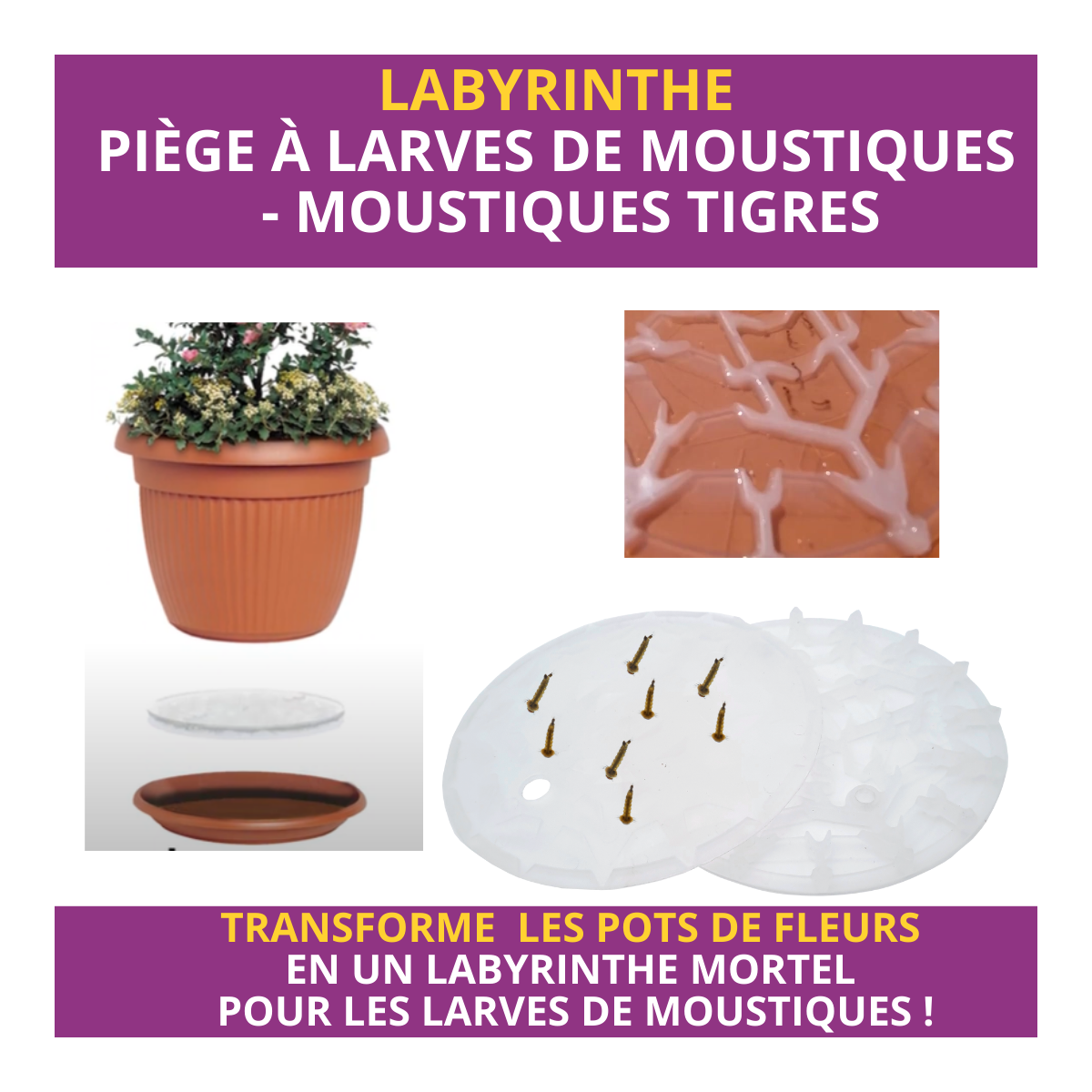 Lot de 5 pièges à larves moustiques Acto - Protection naturelle pour jardins - Image 3