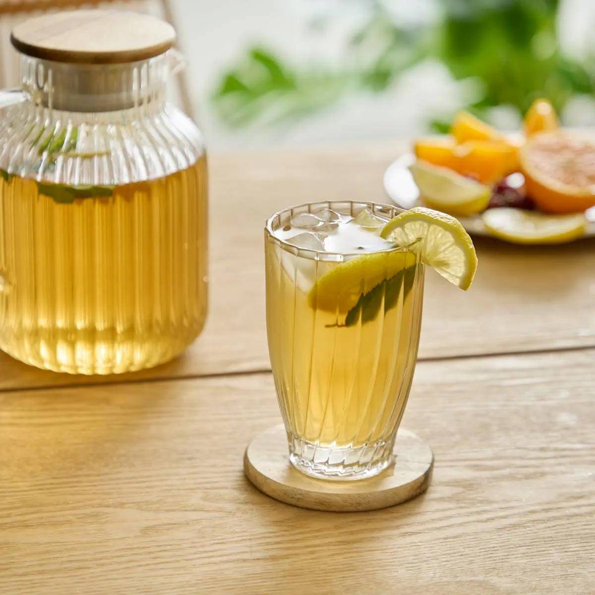Atmosphera - Lot de 6 Gobelet haut Marg'eau transparent 340 ml - Atmosphera Créateur d'intérieur - Image 4