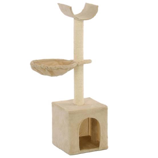 Arbre à chat Elvren Beige 30 X 30 X 30 cm - P87209B - Image 1