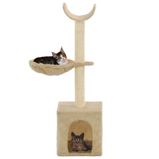 Arbre à chat Elvren Beige 30 X 30 X 30 cm - P87209B - Image 2