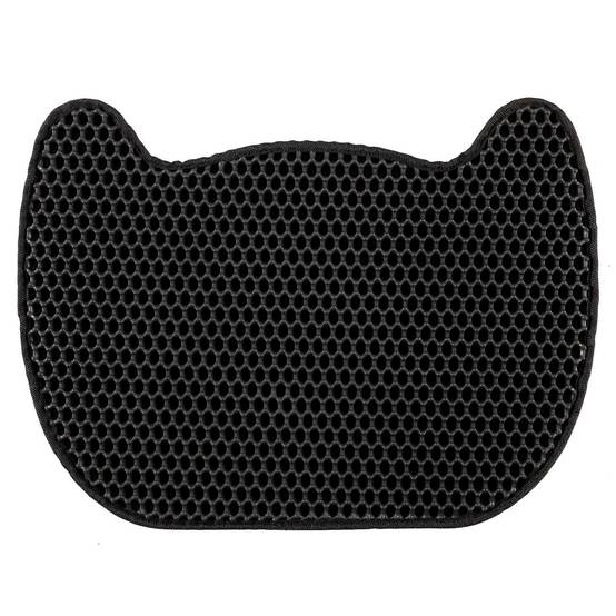 The Concept Factory - Tapis de maison de toilette litière pour chat - Noir - The concept factory - Image 1