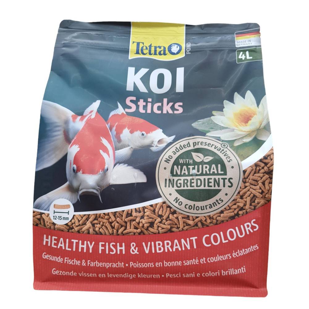 Tetra - Aliment complet flottant Koï stick  4 litres , 650 g pour carpes koï de bassin - Imagen 1
