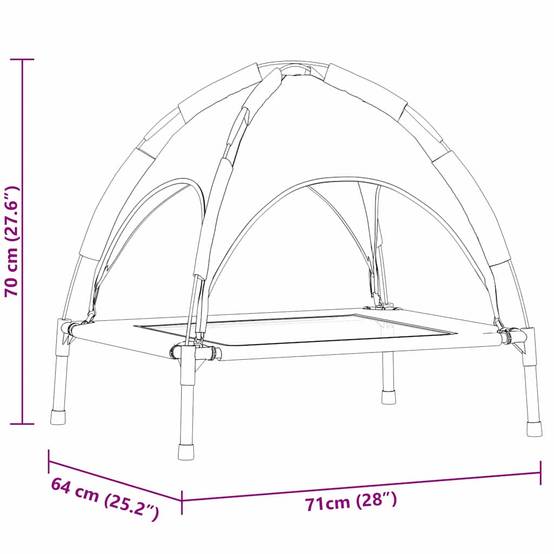 Panier acier noir 71 x 64 x 71 cm - Prolenta premium p324.0 - Image 10