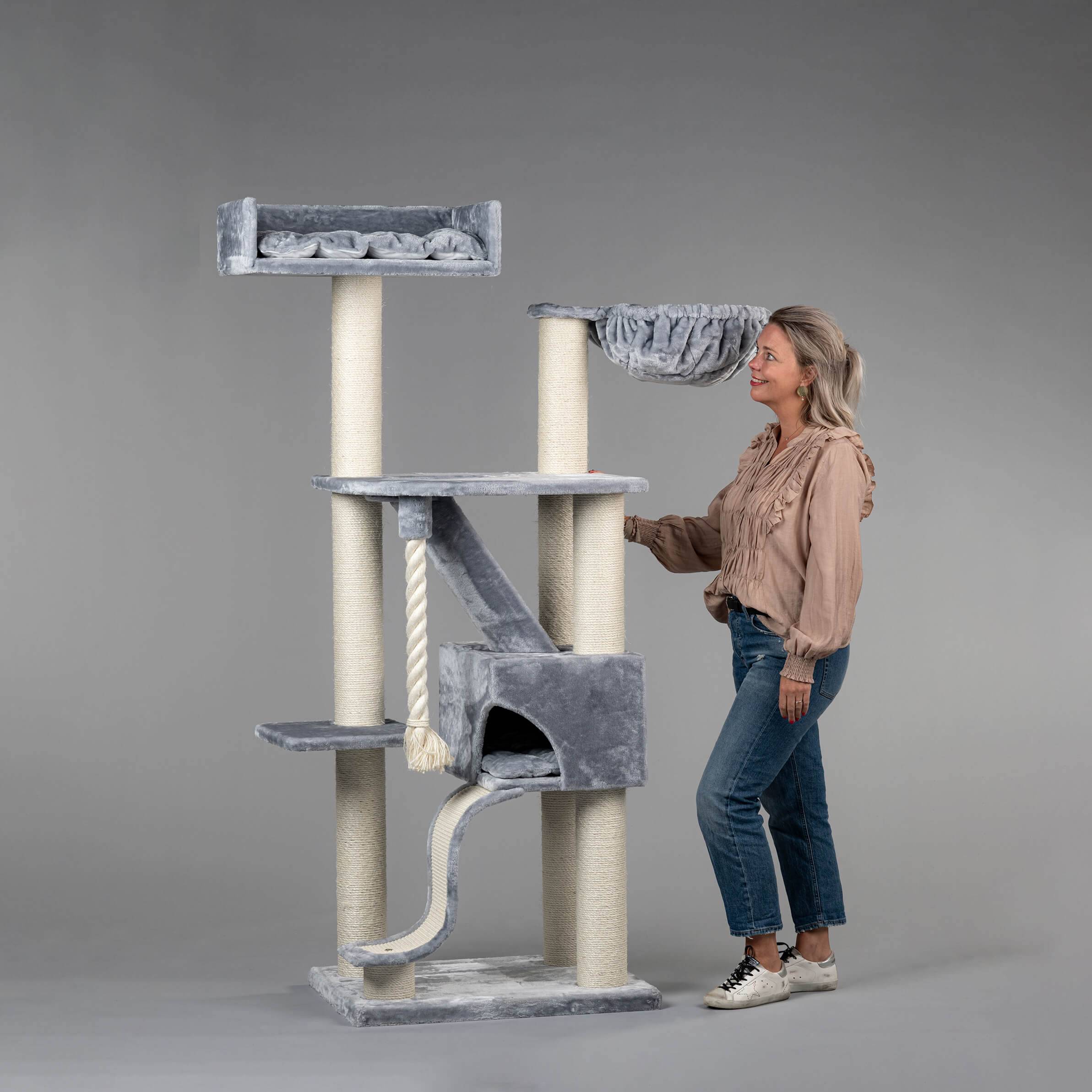 Rhr Concepts Bv - Arbre à chat Kilimandjaro de Luxe (Gris Clair) - RHR Concepts BV - Imagen 2