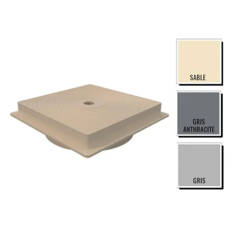 Astral Pool - Couvercle couleur pour skimmer Astral standard 15L Gris clair - Imagen 1