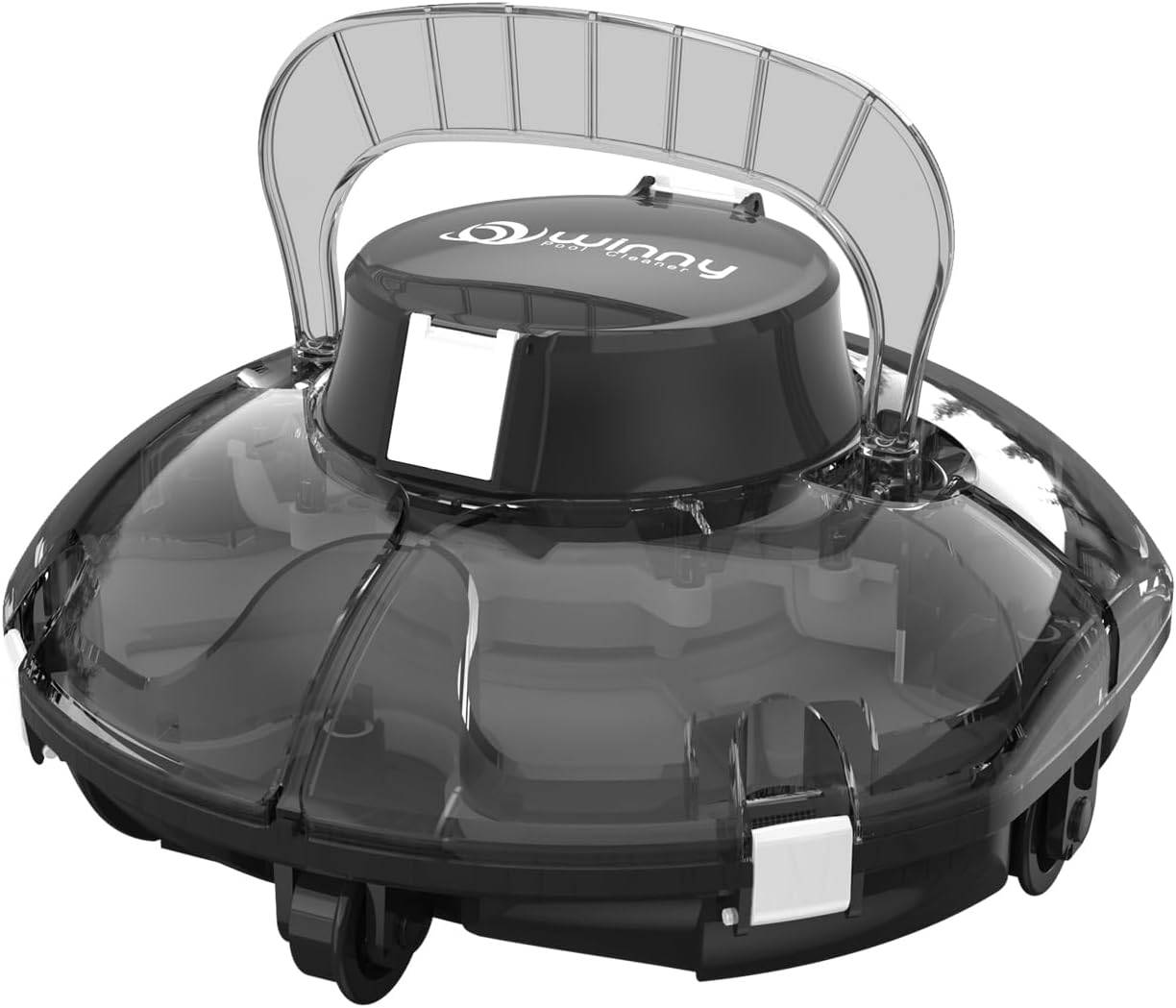 WYBOT - Robot Piscine Sans Fil WINNY 200 idéal pour Piscines Hors Sol ? Double Filtration, Autonomie 75 min, Léger et Compact