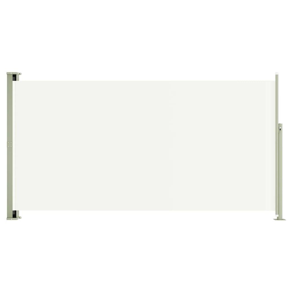 Helloshop26 - Auvent paravent store brise-vue latéral rétractable de patio jardin terrasse balcon protection visuelle écran 160 x 300 cm crème - Imagen 1