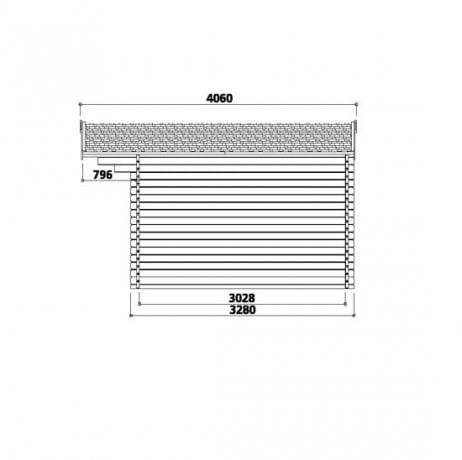 Abri de jardin Morzine en bois 10,99 m², Toiture Shingle vert, Plancher Oui - Imagen 4