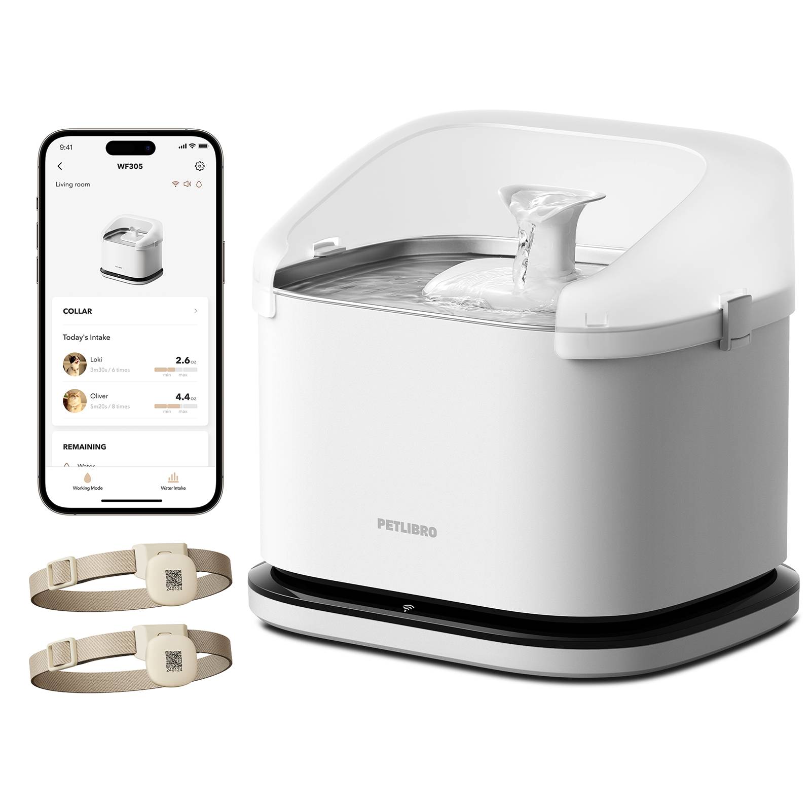 Fontaine intelligente RFID Dockstream Petlibro - Image 1