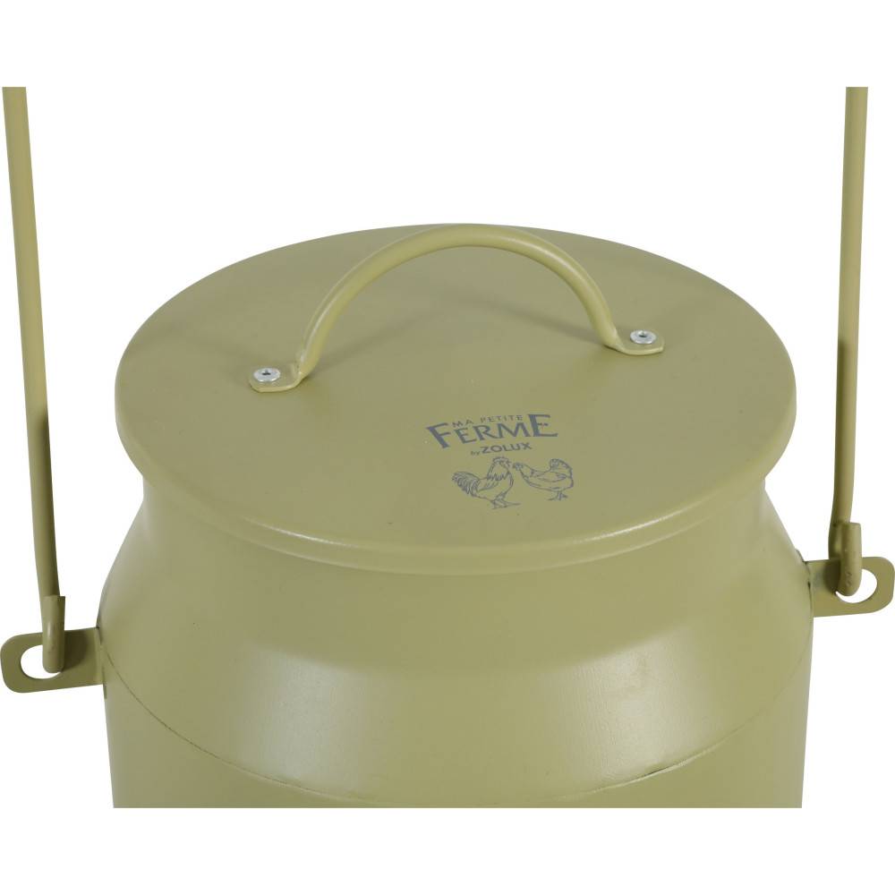 Zolux - Mangeoire métal broc seau ø 24  x 40 cm vert pour basse cour - Imagen 3