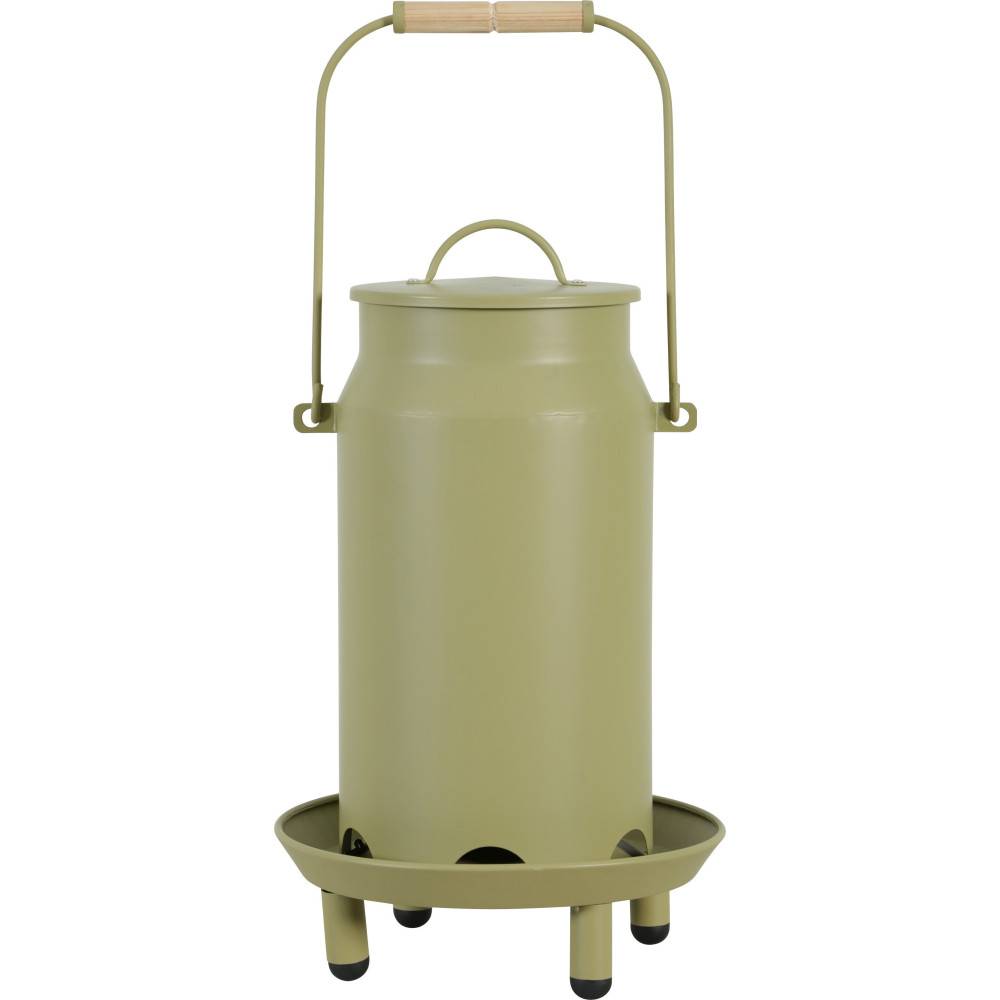 Zolux - Mangeoire métal broc seau ø 24  x 40 cm vert pour basse cour - Imagen 1