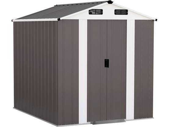 Habitat Et Jardin - Abri De Jardin Métal "dallas" - 4,12 M² - Taupe -habitat Et Jardin - Image 1