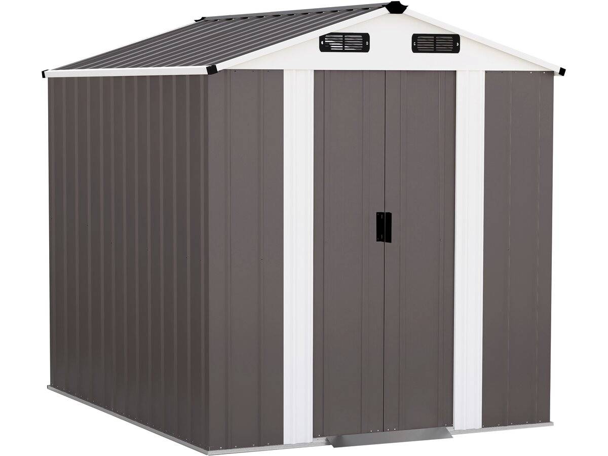 Habitat Et Jardin - Abri De Jardin Métal "dallas" - 4,12 M² - Taupe -habitat Et Jardin - Image 1