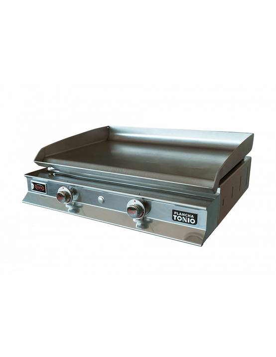 Plancha Gaz 2 Feux IBANEZ Plaque Inox - Plancha Tonio