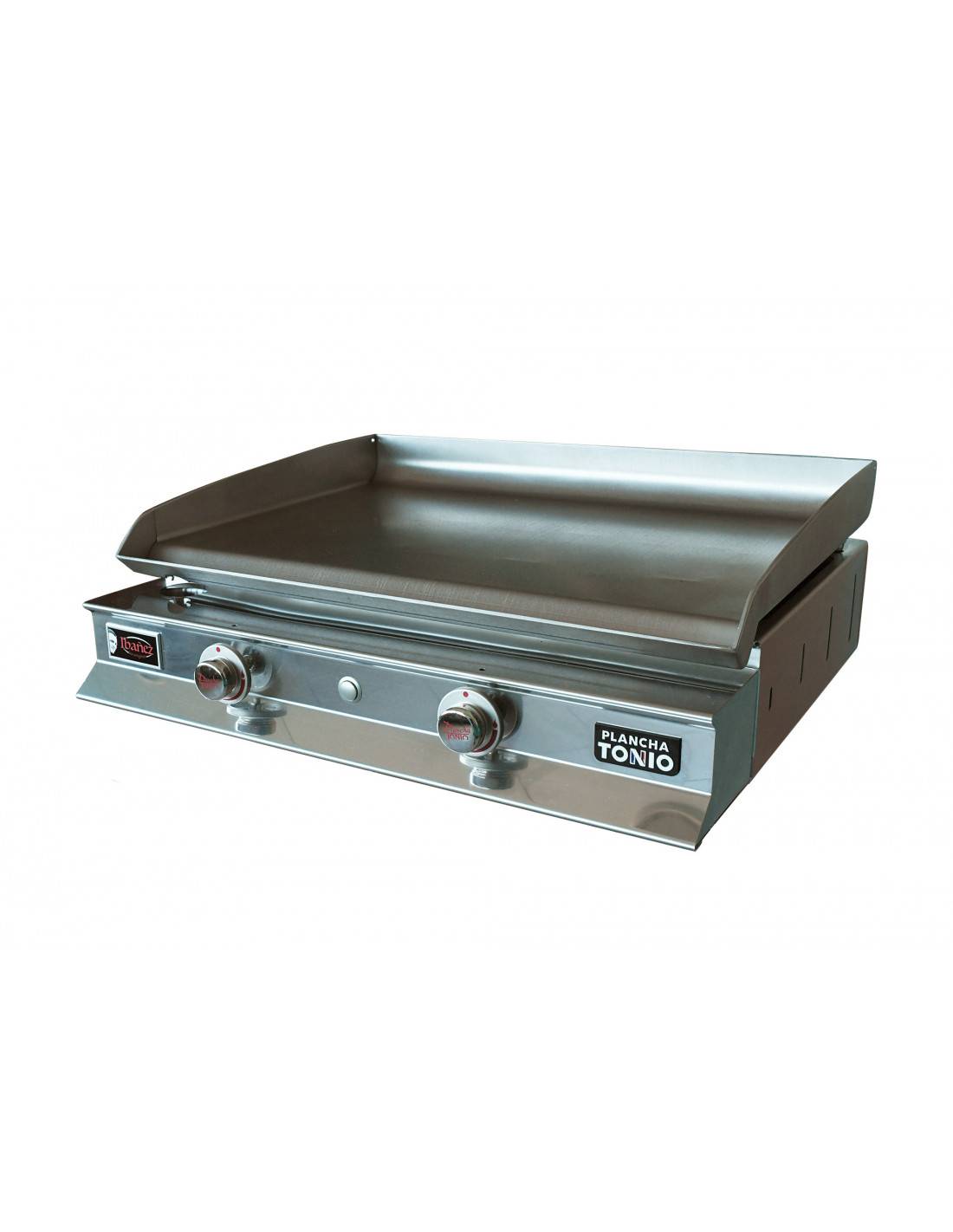 Plancha Gaz 2 Feux IBANEZ Plaque Inox - Plancha Tonio