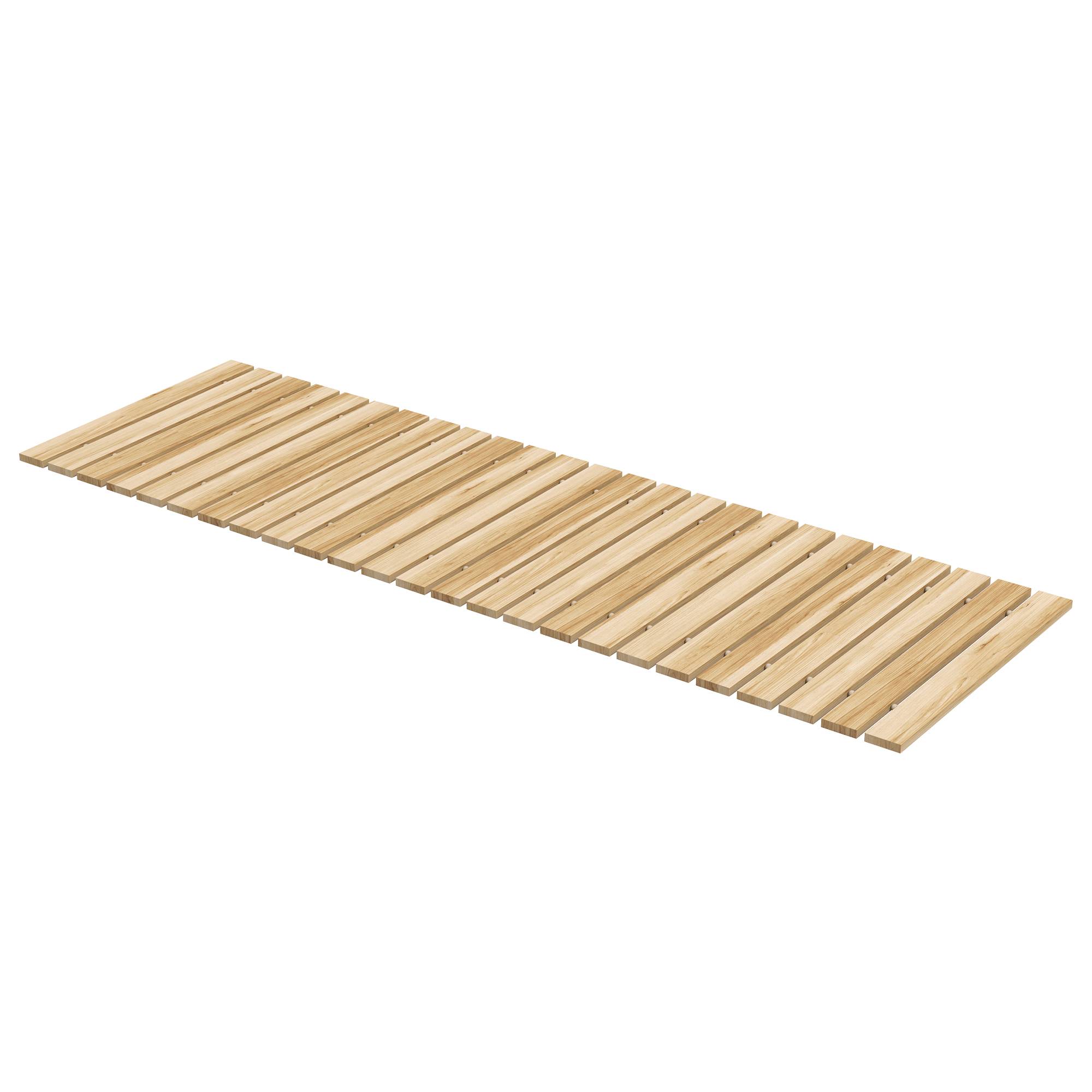 Outsunny - Allée chemin de jardin enroulable en lattes de bois dim. 120L x 38l cm sapin pré-huilé - Outsunny - Imagen 1