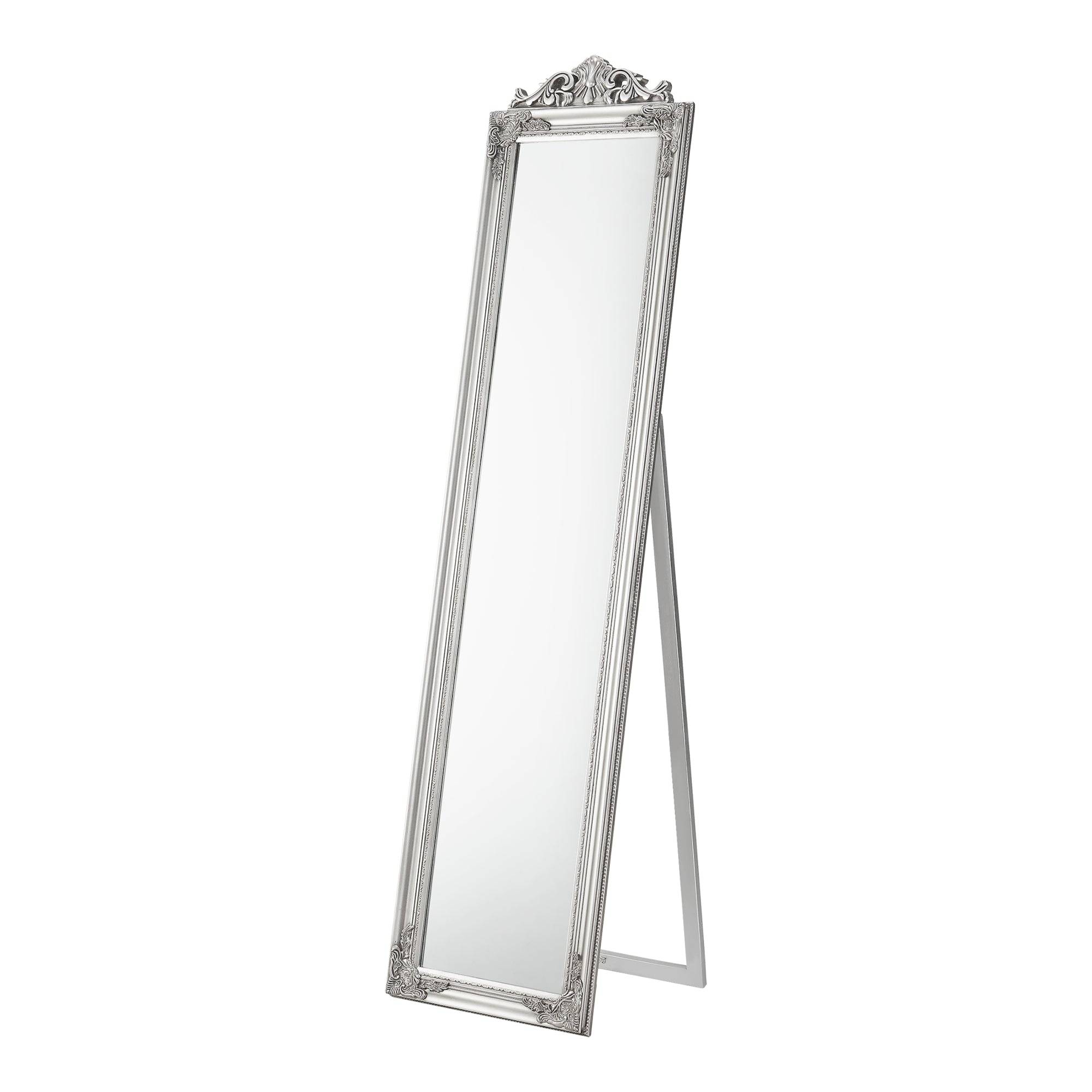Helloshop26 - Miroir sur pied inclinable 160 x 40 cm argenté - Imagen 1
