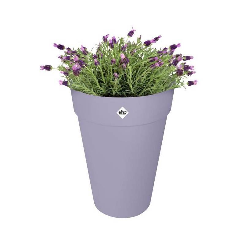 Elho - Pot De Fleur - Elho - Loft Urban Rond - Haut 35 - Violet - L 34 X B 33.5 X H 45 Cm - Extérieur - 100% Recyclé - Image 3