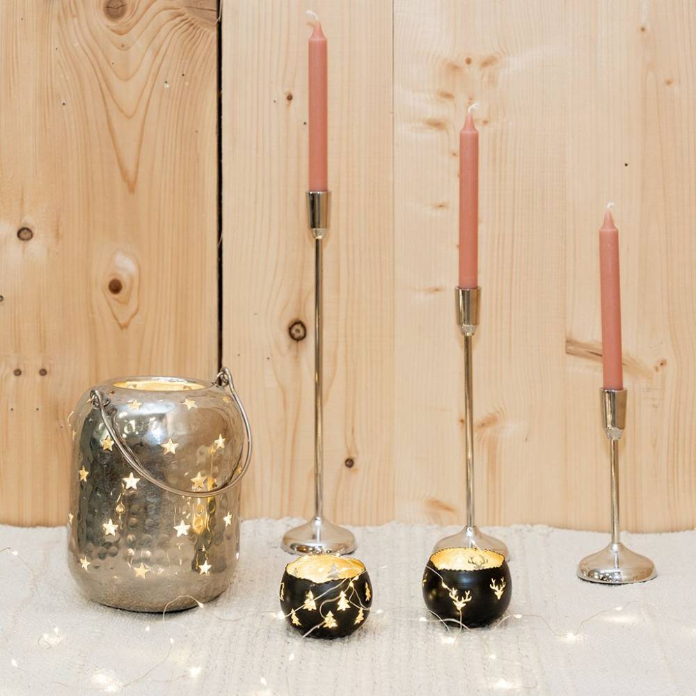 Aubry Gaspard - Hauts bougeoirs en aluminium (Lot de 3) - Imagen 2