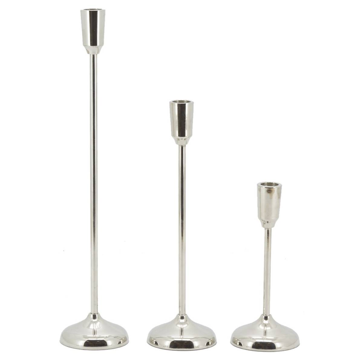 Aubry Gaspard - Hauts bougeoirs en aluminium (Lot de 3) - Imagen 1
