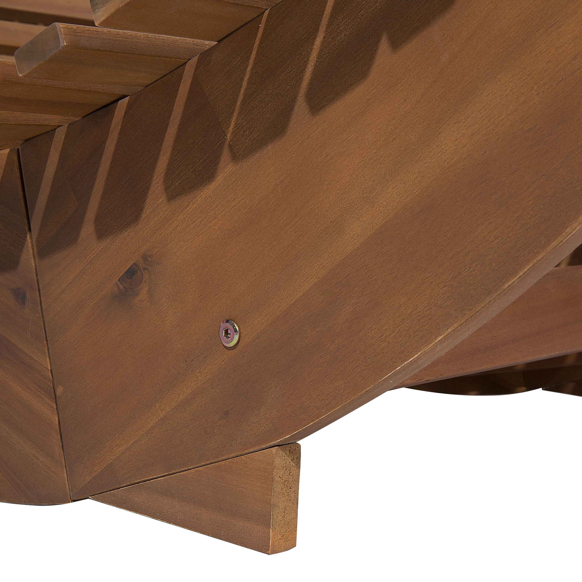 Beliani - Bain de Soleil Chaise Longue de Terrasse en Bois d'Acacia Couleur Naturelle Résitant et Durable Fonction Bascule et Design Moderne Beliani - Imagen 9