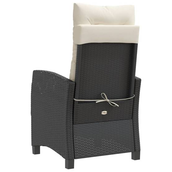 Chaise bois composite 2 places rotin noir 57 x 66 x 93 cm - Prolenta premium p3139.5 - Image 7