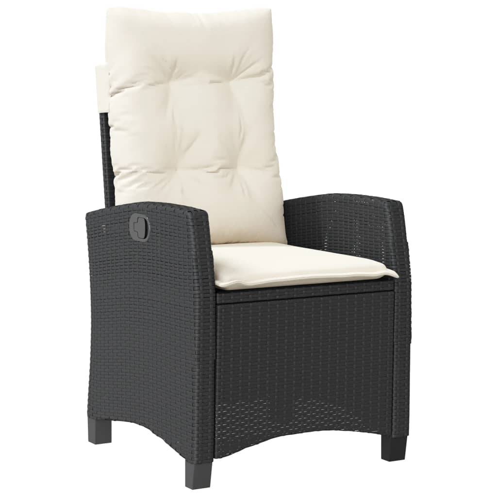 Chaise bois composite 2 places rotin noir  57 x 66 x 93 cm  - Prolenta premium  p3139.5 - Image 4