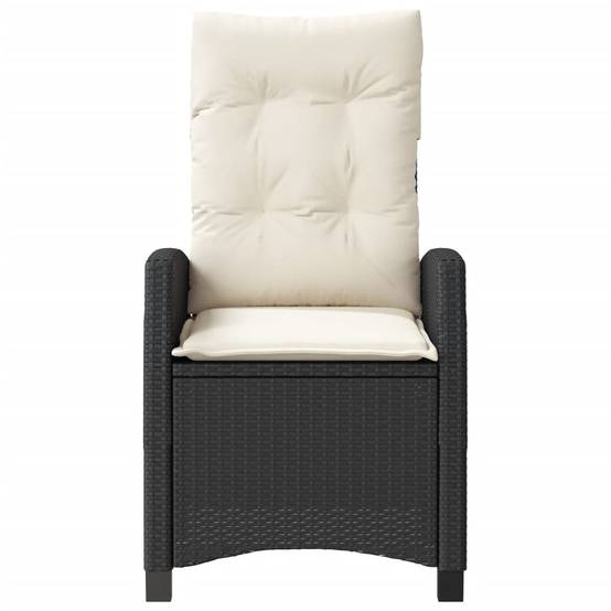 Chaise bois composite 2 places rotin noir 57 x 66 x 93 cm - Prolenta premium p3139.5 - Image 5
