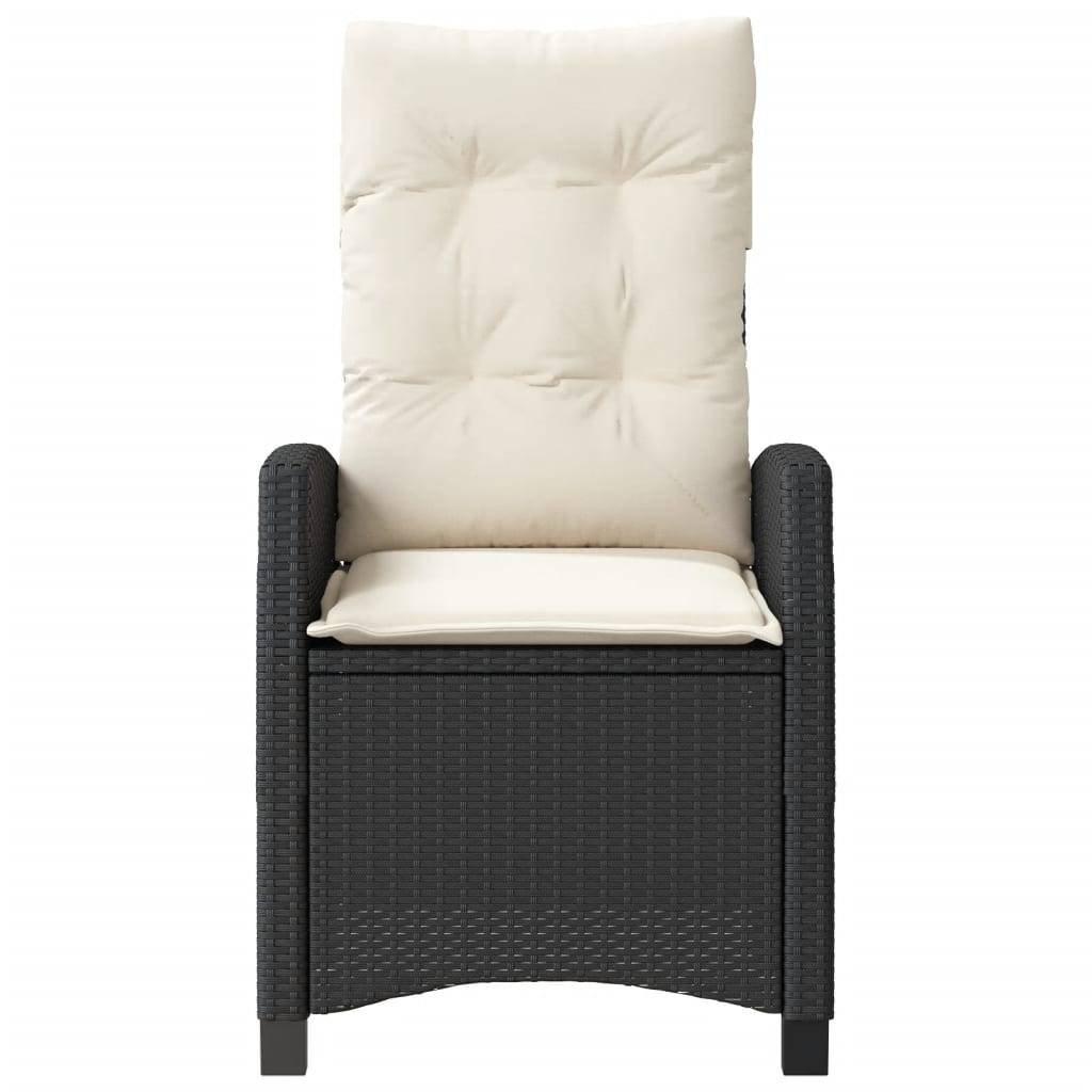 Chaise bois composite 2 places rotin noir  57 x 66 x 93 cm  - Prolenta premium  p3139.5 - Image 5