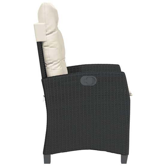 Chaise bois composite 2 places rotin noir 57 x 66 x 93 cm - Prolenta premium p3139.5 - Image 6