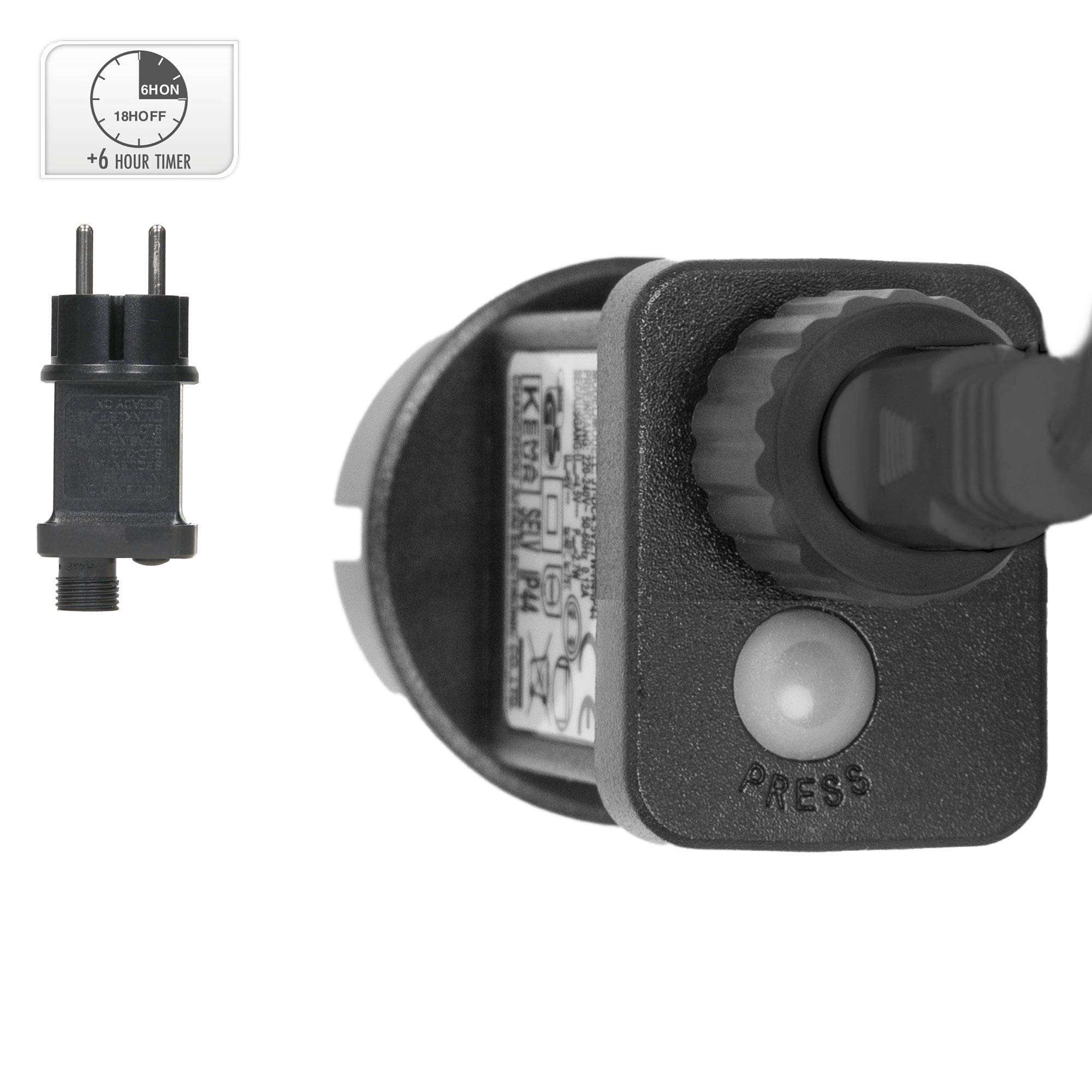 Ecd-Germany - Guirlande de Noël lumineuse 768 LED blanc chaud 5,5 m IP44 intérieur/extérieur - Imagen 6