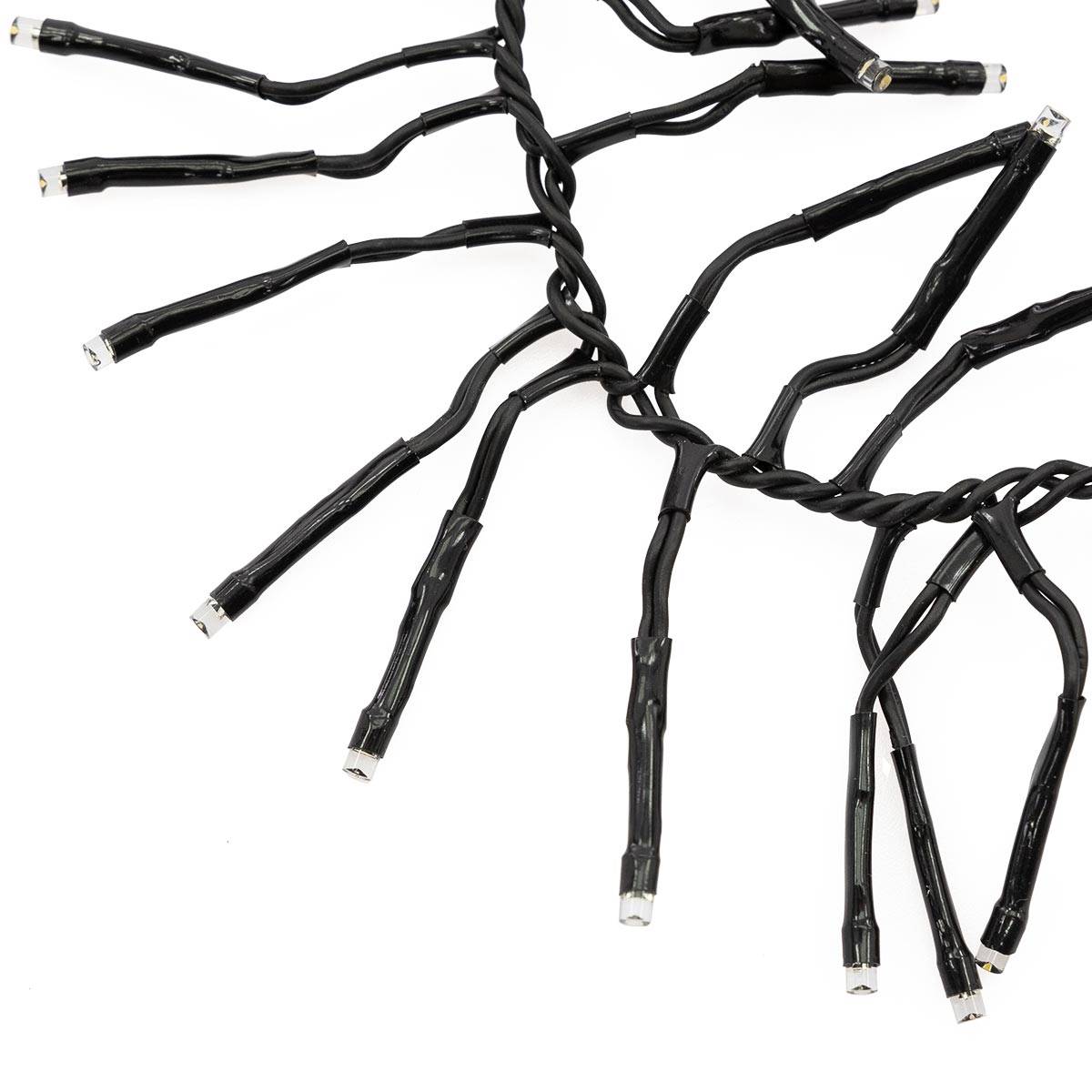 Ecd-Germany - Guirlande de Noël lumineuse 768 LED blanc chaud 5,5 m IP44 intérieur/extérieur - Imagen 4